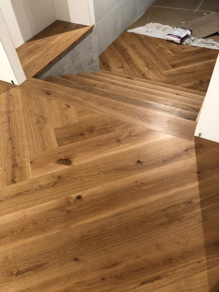укладка паркета диагональю